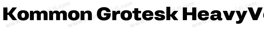 Kommon Grotesk HeavyVersion 1000字体转换